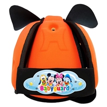 Mũ bảo vệ đầu cho bé BabyGuard (Cam) logo Mickey